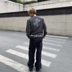 實拍 免運 義大利 STONE ISLAND 石頭島 指南針 背後 大圖 logo 大學T 長袖 圓領 衛衣 水洗做舊 精品 上衣 CITYBOY風格 情侶款 潮流穿搭