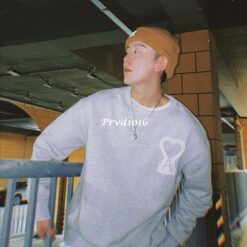 實拍 免運 法國 AMI Paris 大愛心 刺繡 大學T 長袖 圓領 衛衣 重磅棉料 寬鬆版型 CITYBOY風格 情侶款 精品上衣 美式 街頭 時尚 潮流 精品