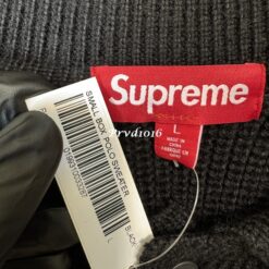 實拍免運 美牌 Supreme Box logo 刺繡 長袖 Polo 毛衣 美式潮流 時尚穿搭 寬鬆風 CITYBOY 男女同款 黑色：圖片 10