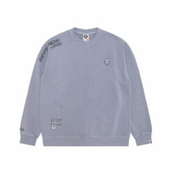 Alternative view of 實拍 免運 AAPE A BATHING APE 大學T 長袖 衛衣 猿人 徽章 刺繡 街頭潮流 日系潮牌 工裝風 Cityboy 寬鬆版型 男女同款 穿搭 純棉 上衣