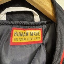 實拍 免運 日本 HUMAN MADE 聯名 皮卡丘 棒球外套 毛圈刺繡 重磅羊毛夾克 學院風 情侶款 潮流外套 美式復古 CITYBOY風格 街頭狠款 日牌 日潮：圖片 9
