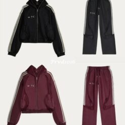 實拍 免運 TC THUG CLUB adidas originals 聯名 TEAMGEIST 運動長褲 水洗做舊 寬鬆剪裁 暗黑機能 套裝 褲子 男女同款：圖片 5
