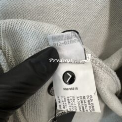 實拍 免運 Chrome Hearts 克羅心 拉鍊 帽T 外套 灰色 皮革十字架 刺繡 連帽外套 街頭 高端 潮流 Cityboy 穿搭 男女同款：圖片 12