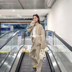 實拍 免運 FOG Fear Of God ESSENTIALS 棉褲 直筒 長褲 褲子 運動褲 套裝 寬鬆版型 Cityboy 高街風 男女同款 街頭 時尚 潮流 穿搭：圖片 6