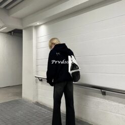 實拍 免運 韓系潮流 TC 金屬月牙十字 素色帽T 重磅衛衣 寬鬆落肩 CITYBOY 韓國克羅心 男女同款:圖片 5