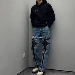 實拍 免運 韓系潮流 TC 金屬月牙十字 素色帽T 重磅衛衣 寬鬆落肩 CITYBOY 韓國克羅心 男女同款:圖片 19