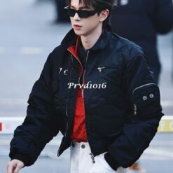 實拍 免運 韓系潮流 TC Thug Club MA-1 空軍外套 飛行外套 軍裝夾克 短版寬鬆 飛行員夾克 CITYBOY 復古美式 韓國克羅心：圖片 4