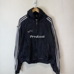 實拍 免運 TC THUG CLUB 聯名 adidas originals TEAMGEIST 拉鍊外套 可拆式 面罩 連帽外套 暗黑街頭 運動機能 套裝外套 男女同款:圖片 6