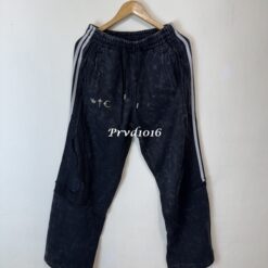 實拍 免運 TC THUG CLUB adidas originals 聯名 TEAMGEIST 運動長褲 水洗做舊 寬鬆剪裁 暗黑機能 套裝 褲子 男女同款：圖片 6