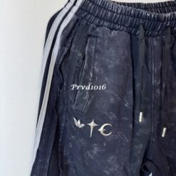 實拍 免運 TC THUG CLUB adidas originals 聯名 TEAMGEIST 運動長褲 水洗做舊 寬鬆剪裁 暗黑機能 套裝 褲子 男女同款：圖片 7