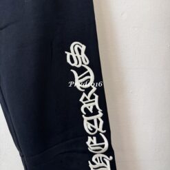實拍 免運 克羅心 Chrome Hearts 刺繡字體 長褲 棉褲 長褲 直筒褲 棉長褲 街頭高街 美式暗黑 哥德字體 休閒褲 運動褲 CITYBOY 百搭狠貨：圖片 8