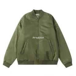 實拍 免運 FOG Fear Of God 空軍外套 MA-1 飛行外套 夾克 軍綠 防風 保暖 街頭 潮流 時尚 Cityboy 寬鬆版型 秋冬必備 ESSENTIALS:圖片 3