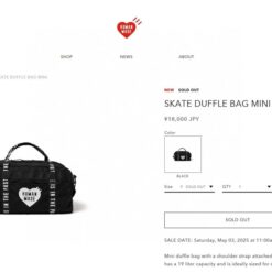 實拍 免運 HUMAN MADE 經典愛心 Duffle Bag 波士頓包 旅行包 旅行袋 手提包 斜背包 大容量 機能尼龍 日本潮流 球袋：圖片 5
