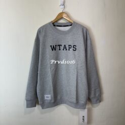 實拍 免運 日潮 WTAPS 大學T 衛衣 圓領 T恤 字母 LOGO 基礎 百搭 日系工裝 CITYBOY 街頭穿搭 寬鬆落肩 男女同款 潮流穿搭：圖片 10