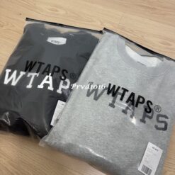 實拍 免運 日潮 WTAPS 大學T 衛衣 圓領 T恤 字母 LOGO 基礎 百搭 日系工裝 CITYBOY 街頭穿搭 寬鬆落肩 男女同款 潮流穿搭：圖片 32