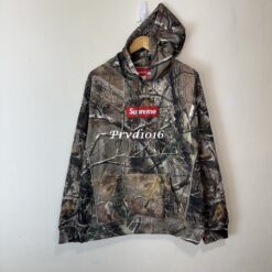 實拍 免運 美牌 Supreme Box Logo Hoodie 迷彩 樹葉 帽T 經典 Box Logo 森林 街頭潮流 美式穿搭 CITYBOY 軍裝風 寬鬆帽T：圖片 5