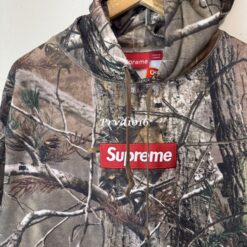 實拍 免運 美牌 Supreme Box Logo Hoodie 迷彩 樹葉 帽T 經典 Box Logo 森林 街頭潮流 美式穿搭 CITYBOY 軍裝風 寬鬆帽T：圖片 6