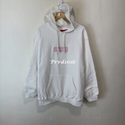 實拍 免運 美牌 Supreme Box Logo Hoodie 白色 帽T 粉色 Box Logo 經典 街頭潮流 美式穿搭 CITYBOY 寬鬆落肩 百搭帽T 情侶款：圖片 4