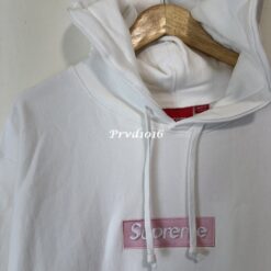 實拍 免運 美牌 Supreme Box Logo Hoodie 白色 帽T 粉色 Box Logo 經典 街頭潮流 美式穿搭 CITYBOY 寬鬆落肩 百搭帽T 情侶款：圖片 5