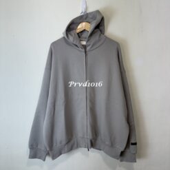 實拍 免運 美牌 FOG Fear of God Essentials 背後刺繡 拉鍊外套 連帽外套 寬鬆落肩 街頭高街 CITYBOY 美式極簡 百搭帽T 拉鍊帽T：圖片 8