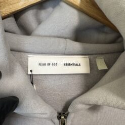 實拍 免運 美牌 FOG Fear of God Essentials 背後刺繡 拉鍊外套 連帽外套 寬鬆落肩 街頭高街 CITYBOY 美式極簡 百搭帽T 拉鍊帽T：圖片 12