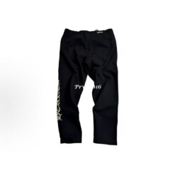 Alternative view of 實拍 免運 克羅心 Chrome Hearts 刺繡字體 長褲 棉褲 長褲 直筒褲 棉長褲 街頭高街 美式暗黑 哥德字體 休閒褲 運動褲 CITYBOY 百搭狠貨