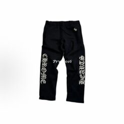實拍 免運 克羅心 Chrome Hearts 刺繡字體 長褲 棉褲 長褲 直筒褲 棉長褲 街頭高街 美式暗黑 哥德字體 休閒褲 運動褲 CITYBOY 百搭狠貨