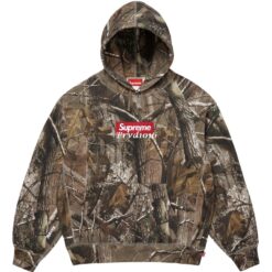 Alternative view of 實拍 免運 美牌 Supreme Box Logo Hoodie 迷彩 樹葉 帽T 經典 Box Logo 森林 街頭潮流 美式穿搭 CITYBOY 軍裝風 寬鬆帽T
