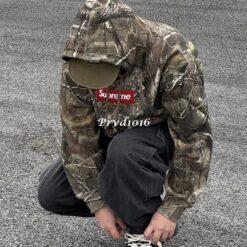 實拍 免運 美牌 Supreme Box Logo Hoodie 迷彩 樹葉 帽T 經典 Box Logo 森林 街頭潮流 美式穿搭 CITYBOY 軍裝風 寬鬆帽T