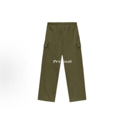 實拍 免運 FOG ESSENTIALS Fear Of God 口袋褲 工作褲 工裝褲 軍綠 抽繩長褲 寬褲 直筒 寬鬆版型 街頭穿搭 軍裝風 Cityboy 秋冬長褲 男生穿搭 褲子：圖片 4