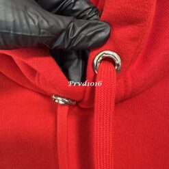 實拍 免運 Chrome Hearts 克羅心 紅色 logo CH 字母 連帽 帽T 經典字體 手臂滿版 美式潮流 男女可穿：圖片 11