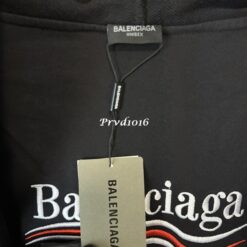 實拍 免運 Balenciaga 巴黎世家 可樂刺繡 反面設計 拉鍊外套 連帽外套 男女同款 黑色 上衣 寬鬆版型 街頭潮流 時尚精品 出國穿搭：圖片 11