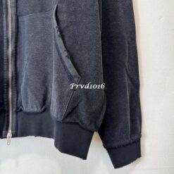 實拍 免運 Balenciaga 巴黎世家 可樂刺繡 反面設計 拉鍊外套 連帽外套 男女同款 黑色 上衣 寬鬆版型 街頭潮流 時尚精品 出國穿搭：圖片 15