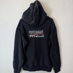 實拍 免運 Balenciaga 巴黎世家 可樂刺繡 反面設計 拉鍊外套 連帽外套 男女同款 黑色 上衣 寬鬆版型 街頭潮流 時尚精品 出國穿搭：圖片 16