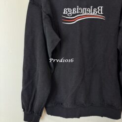 實拍 免運 Balenciaga 巴黎世家 可樂刺繡 反面設計 拉鍊外套 連帽外套 男女同款 黑色 上衣 寬鬆版型 街頭潮流 時尚精品 出國穿搭：圖片 18