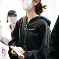 實拍 免運 Balenciaga 巴黎世家 可樂刺繡 反面設計 拉鍊外套 連帽外套 男女同款 黑色 上衣 寬鬆版型 街頭潮流 時尚精品 出國穿搭：圖片 5