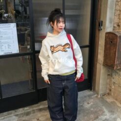 Alternative view of 實拍 免運 日牌 Human Made BTS j-hope 聯名款 松鼠印花 帽T 經典 愛心電繡 HUMAN HOPE 街頭潮流 日系穿搭 CITYBOY 復古風 寬鬆帽T 男女同款