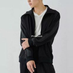 Alternative view of 實拍免運 Needles 黑魂 蝴蝶 刺繡 Logo 日系復古夾克 經典織帶 運動外套 男女同款 穿搭必備 另有 套裝長褲