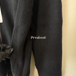 實拍免運 法國 Maison Margiela MM6 經典四角縫線 重磅羊毛針織拉鍊外套 司機夾克 Driver Jacket 羅紋針織外套 雙向拉鍊 黑魂 簡約穿搭必備：圖片 9