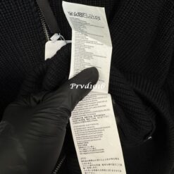 實拍免運 法國 Maison Margiela MM6 經典四角縫線 重磅羊毛針織拉鍊外套 司機夾克 Driver Jacket 羅紋針織外套 雙向拉鍊 黑魂 簡約穿搭必備：圖片 12