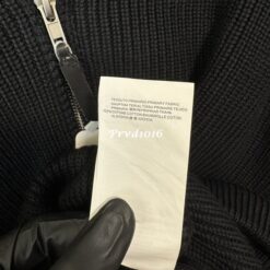 實拍免運 法國 Maison Margiela MM6 經典四角縫線 重磅羊毛針織拉鍊外套 司機夾克 Driver Jacket 羅紋針織外套 雙向拉鍊 黑魂 簡約穿搭必備：圖片 13