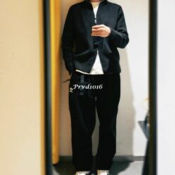 Alternative view of 實拍免運 法國 Maison Margiela MM6 經典四角縫線 重磅羊毛針織拉鍊外套 司機夾克 Driver Jacket 羅紋針織外套 雙向拉鍊 黑魂 簡約穿搭必備