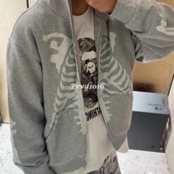 實拍免運 日潮 A Bathing Ape BAPE 經典鯊魚 新款骷髏骨頭 全拉鍊 連帽外套 黑魂 水泥灰 nigo 街頭 潮流 美式 CITYBOY 風格:圖片 4