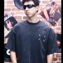 實拍免運 MM6 Maison Margiela 經典四角縫線 水洗做舊 寬鬆短袖 短T T恤 邊緣設計 潮流穿搭 高街 美式時尚 街頭感 城市風 街拍風