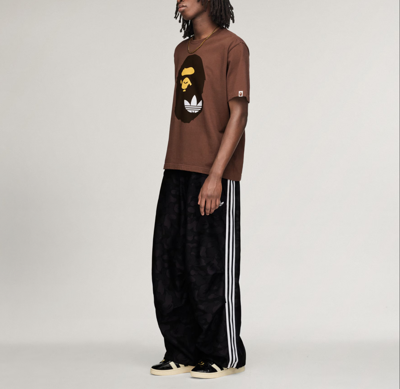 實拍免運 adidas Originals × BAPE TEE 神級聯名款 運動 寬鬆 舒適 休閒 純棉 短袖 T恤 男女同款 經典迷彩 街頭潮流 運動時尚 限量聯名:圖片 2