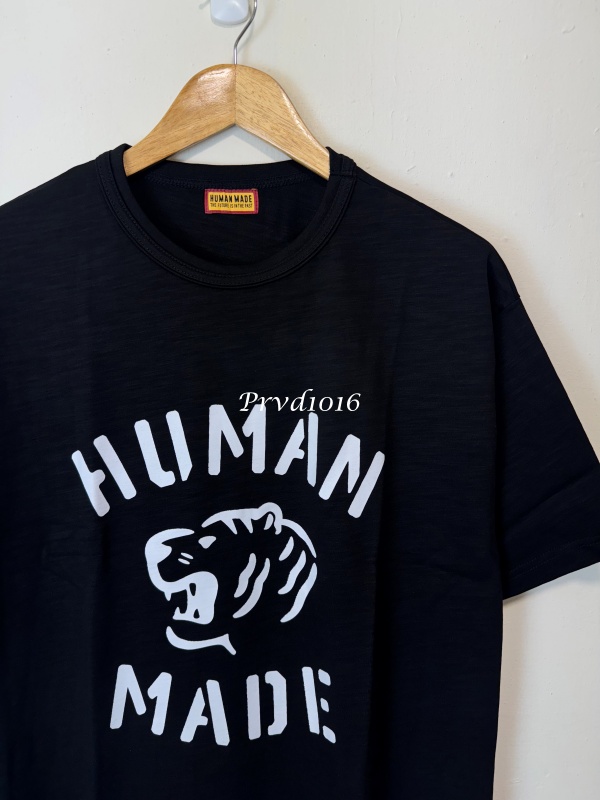 實拍 免運 日潮 Human Made 經典 虎頭 印花 字母 重磅 竹節棉 短袖 T恤 潮流 穿搭必備 日系潮流 美式街頭:圖片 9