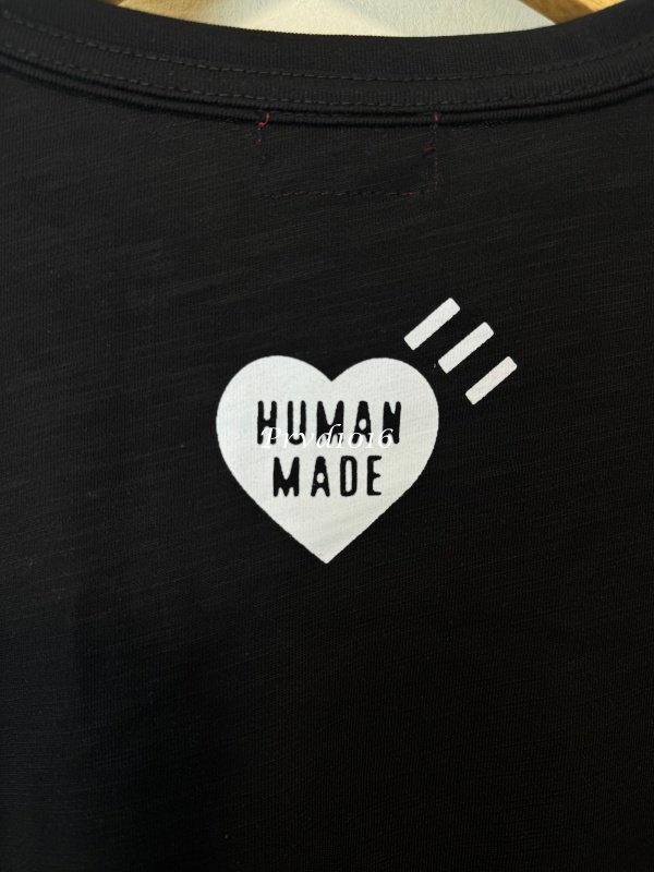 實拍 免運 日潮 Human Made 經典 虎頭 印花 字母 重磅 竹節棉 短袖 T恤 潮流 穿搭必備 日系潮流 美式街頭:圖片 15