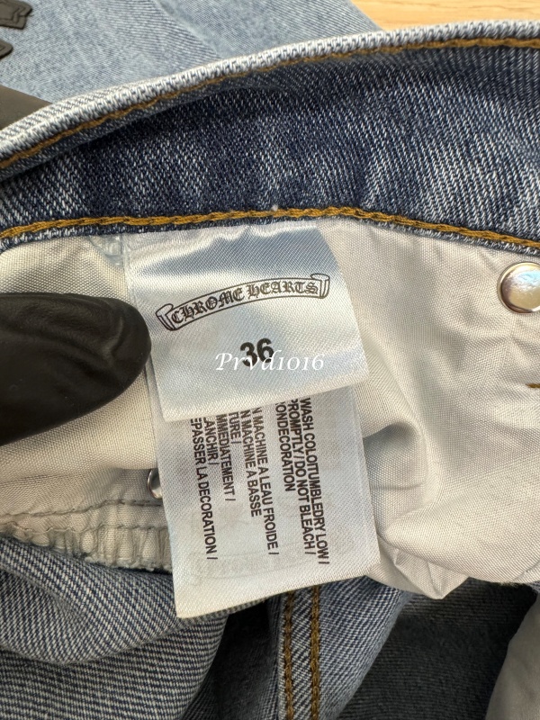 實拍免運 Chrome Hearts 克羅心 經典十字架 皮貼 水洗 丹寧短褲 牛仔短褲 頂級工藝 潮流穿搭 高街 奢華:圖片 14