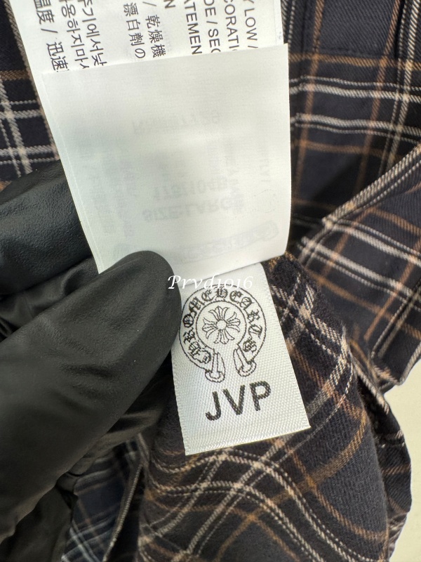 實拍免運 Chrome Hearts 克羅心 經典暗黑格紋 925 匕首拉鍊 短袖襯衫 街頭 高端 玩家 必備 奢華 硬核 美式 穿搭:圖片 16