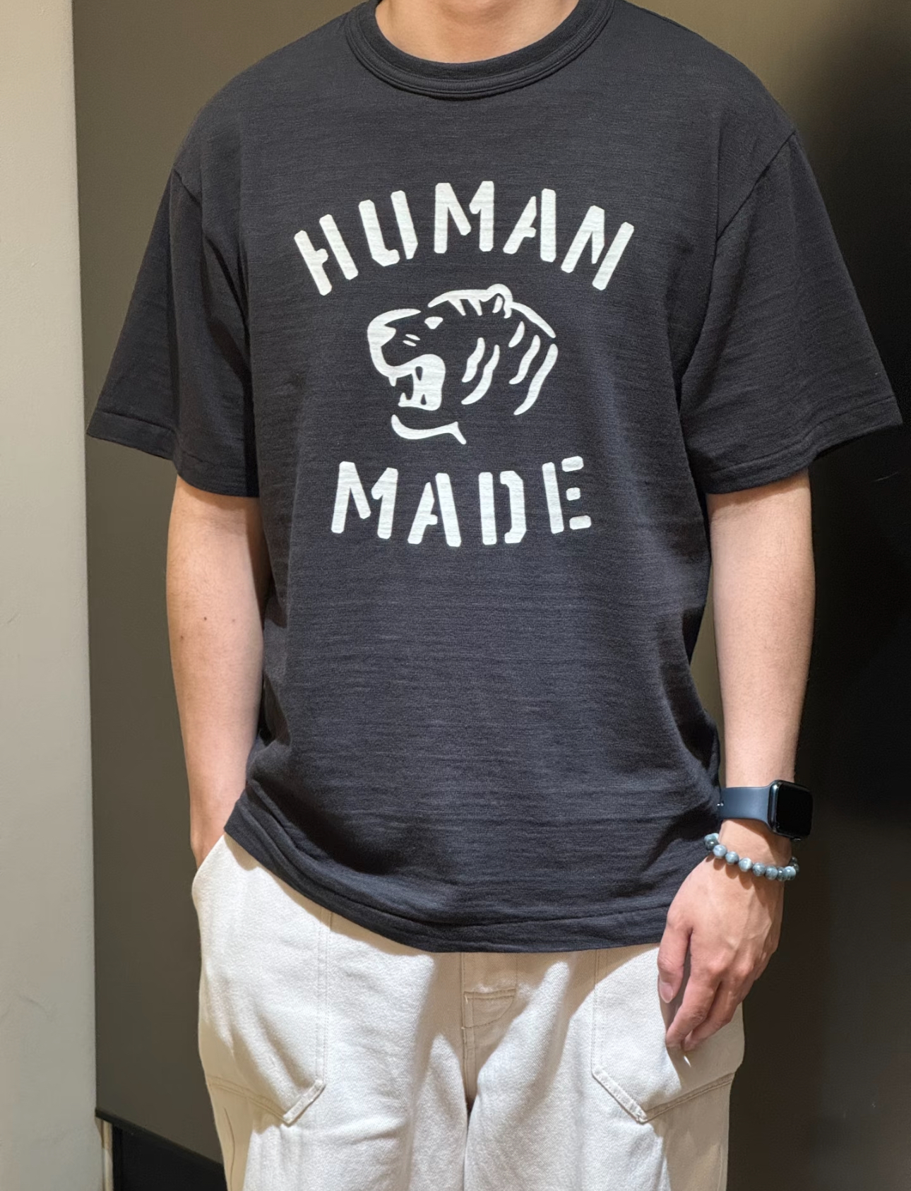 實拍 免運 日潮 Human Made 經典 虎頭 印花 字母 重磅 竹節棉 短袖 T恤 潮流 穿搭必備 日系潮流 美式街頭